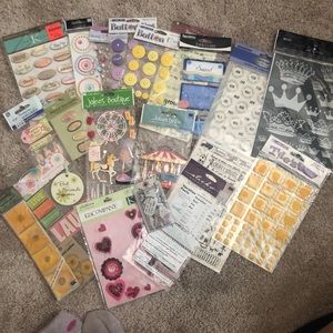 Scrapbooking Stickers & Embellishments lot NWT